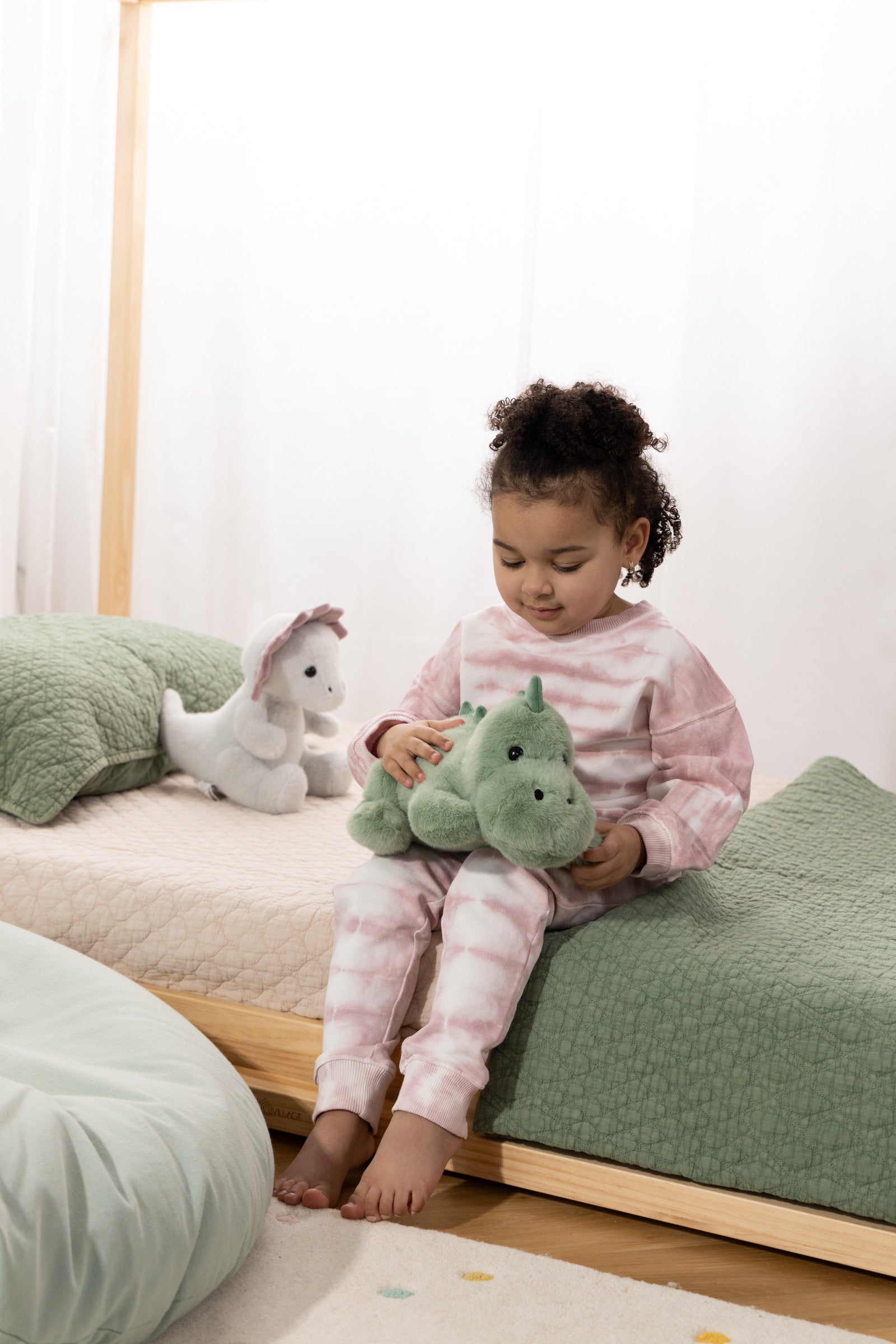 Image of Dino Plush Toy - Light Green Stegosaurus