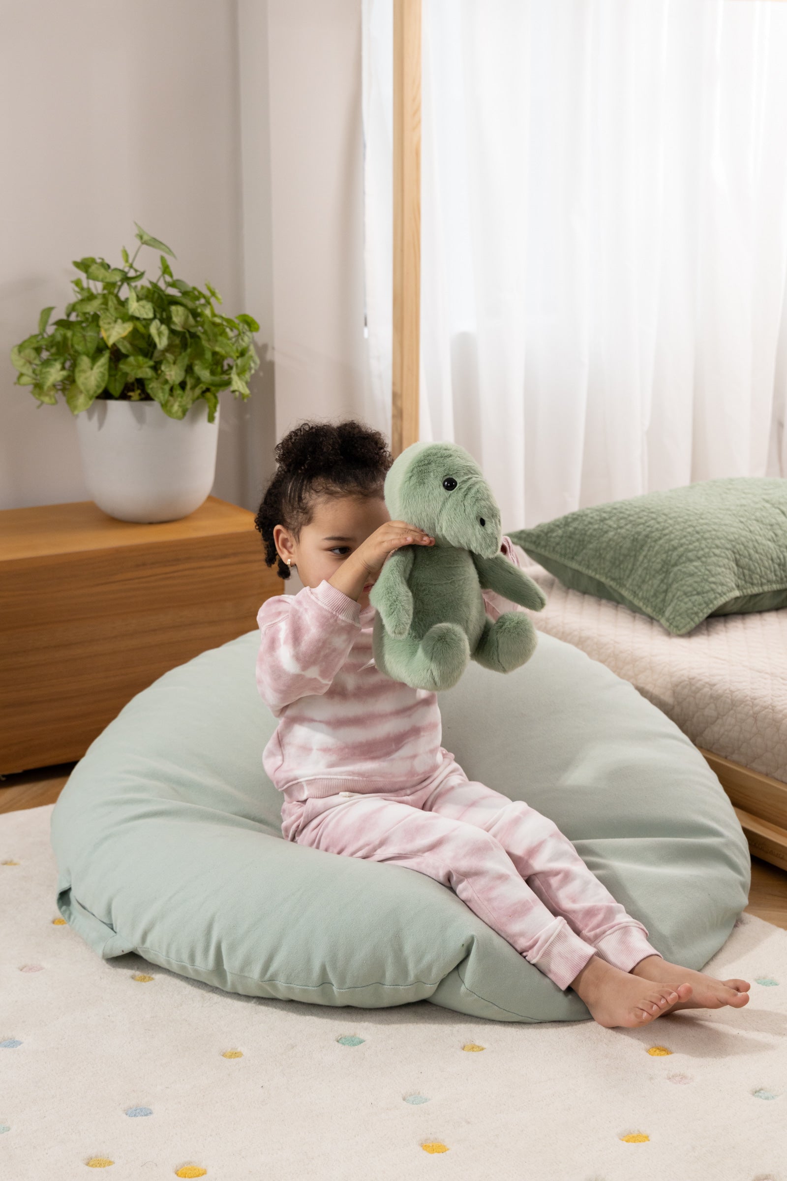 Image of Dino Plush Toy - Light Green Pterodactyl