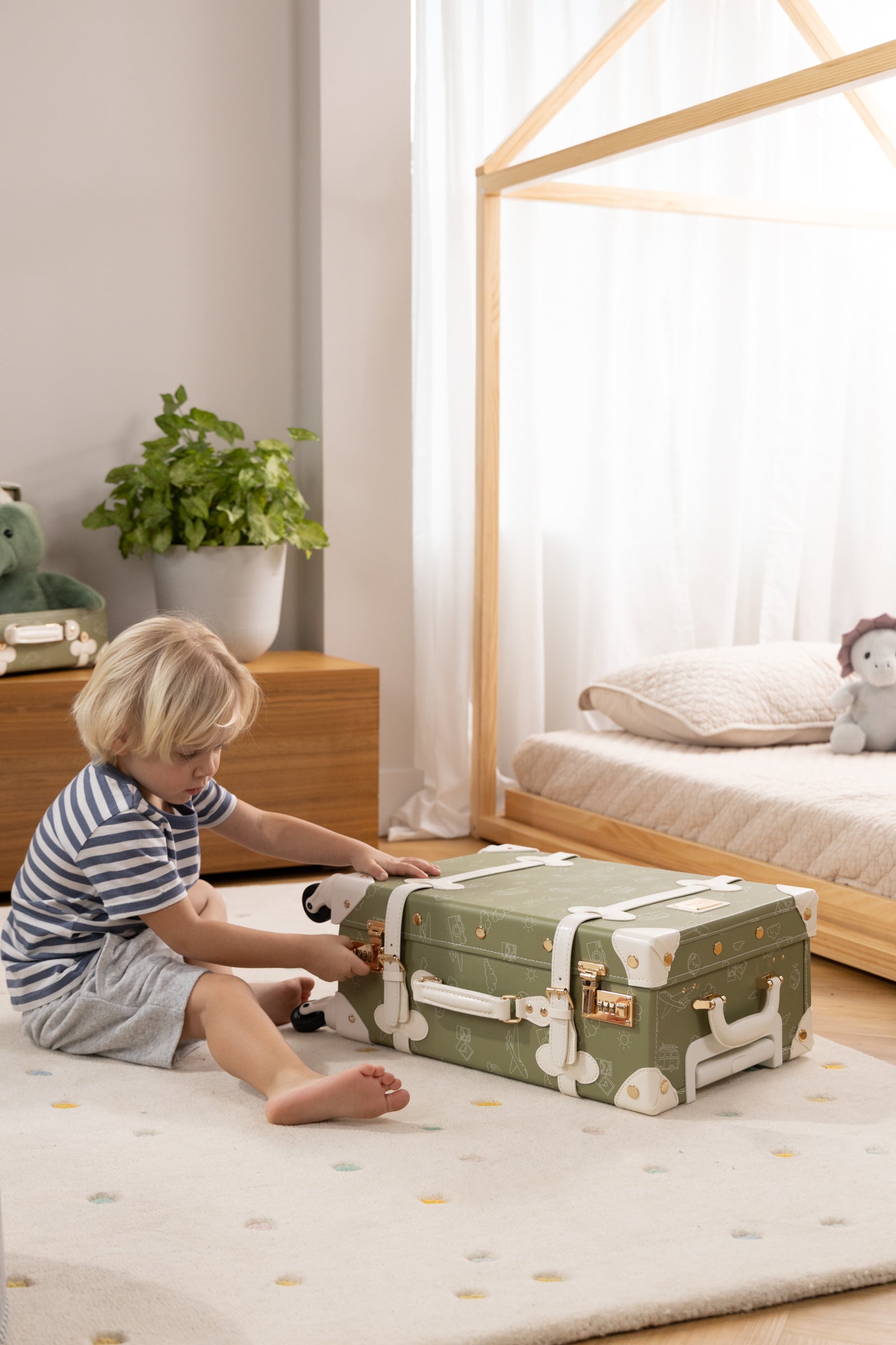 Image of Vegan Leather Carry-On Suitcase - Travel