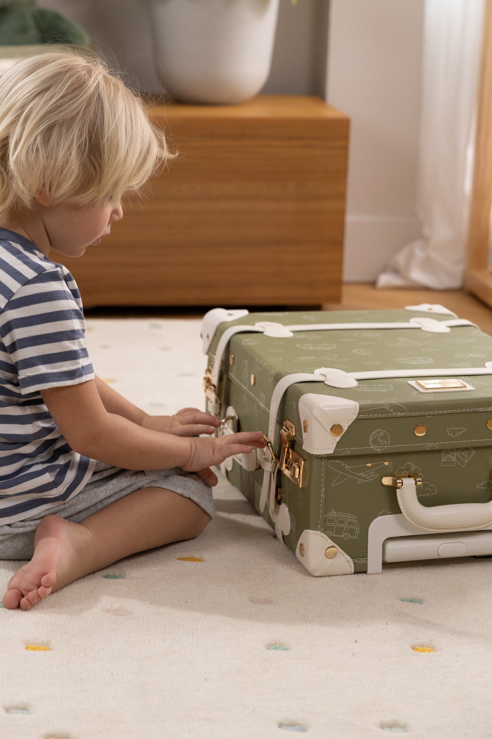 Image of Vegan Leather Carry-On Suitcase - Travel
