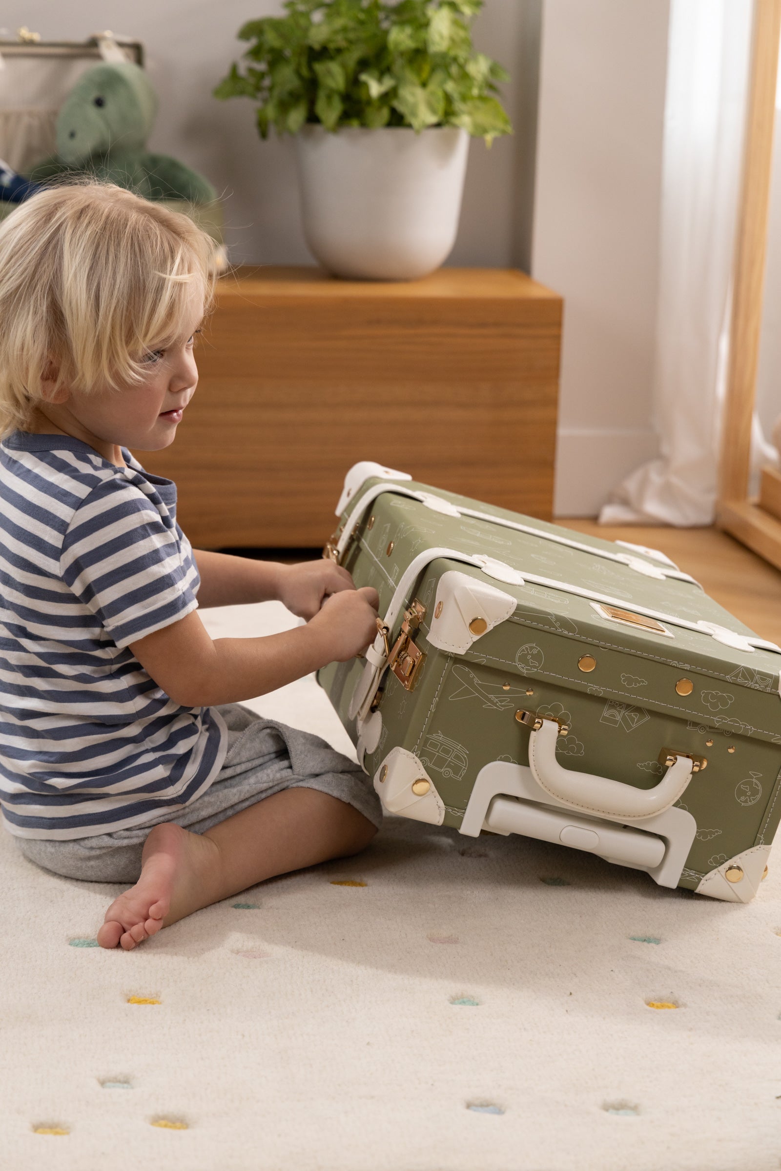 Image of Vegan Leather Carry-On Suitcase - Travel