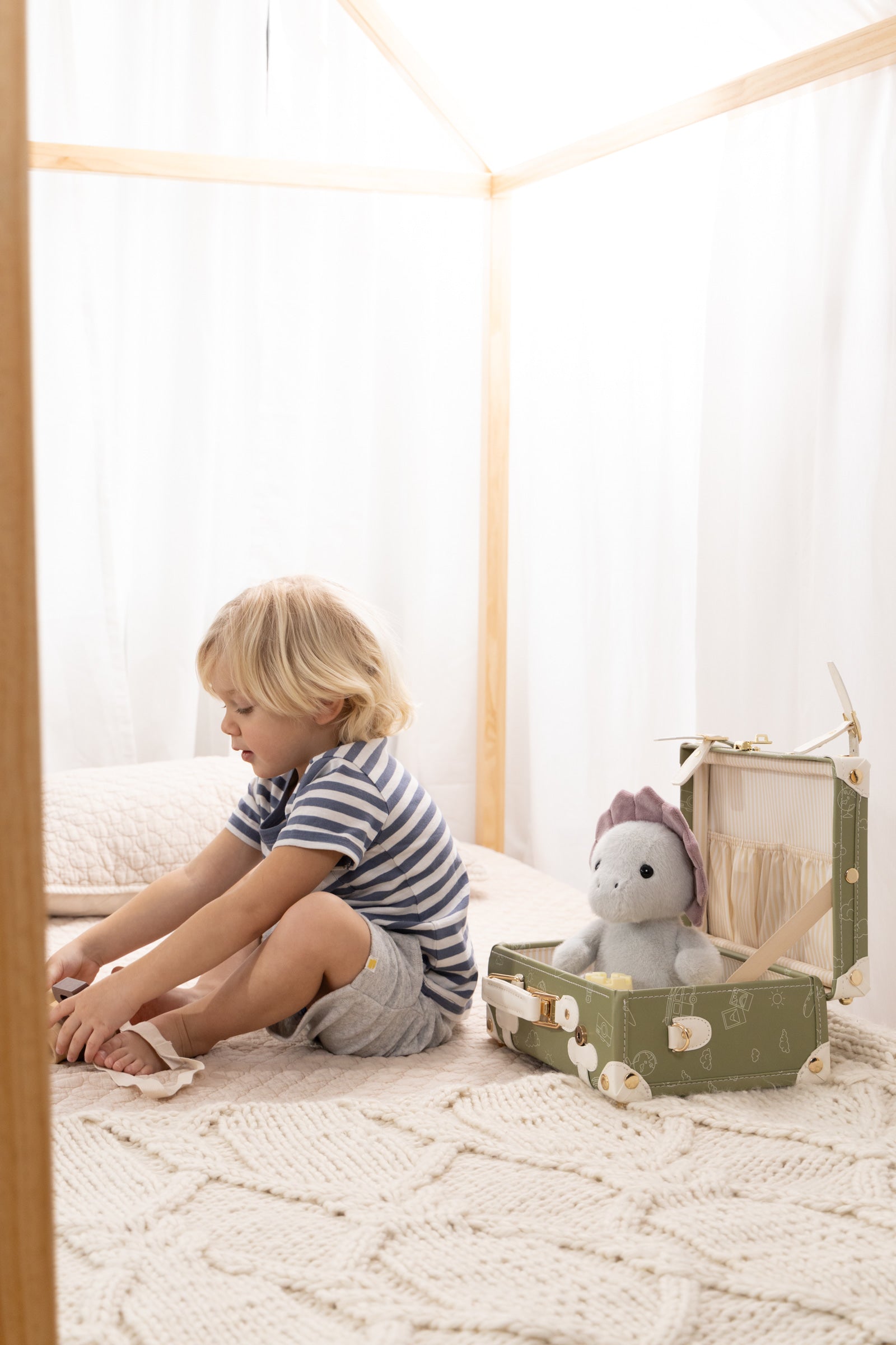 Image of Vegan Leather Play Suitcase - Travel