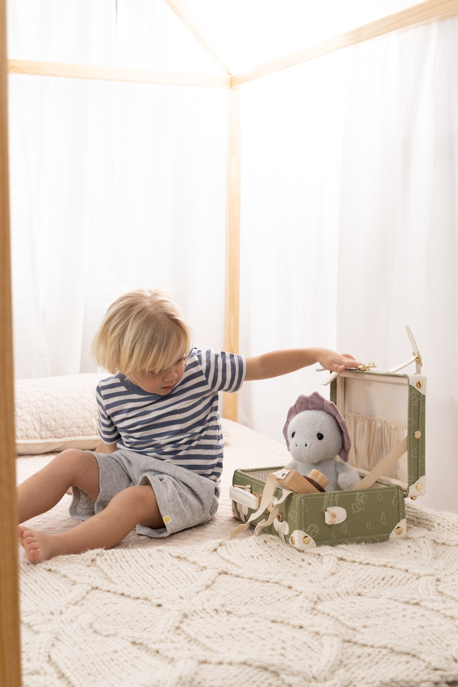 Image of Vegan Leather Play Suitcase - Travel