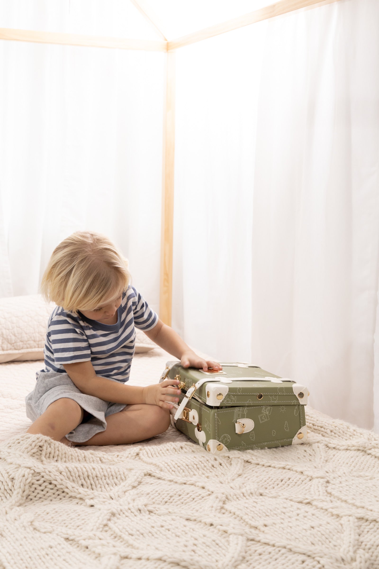 Image of Vegan Leather Play Suitcase - Travel