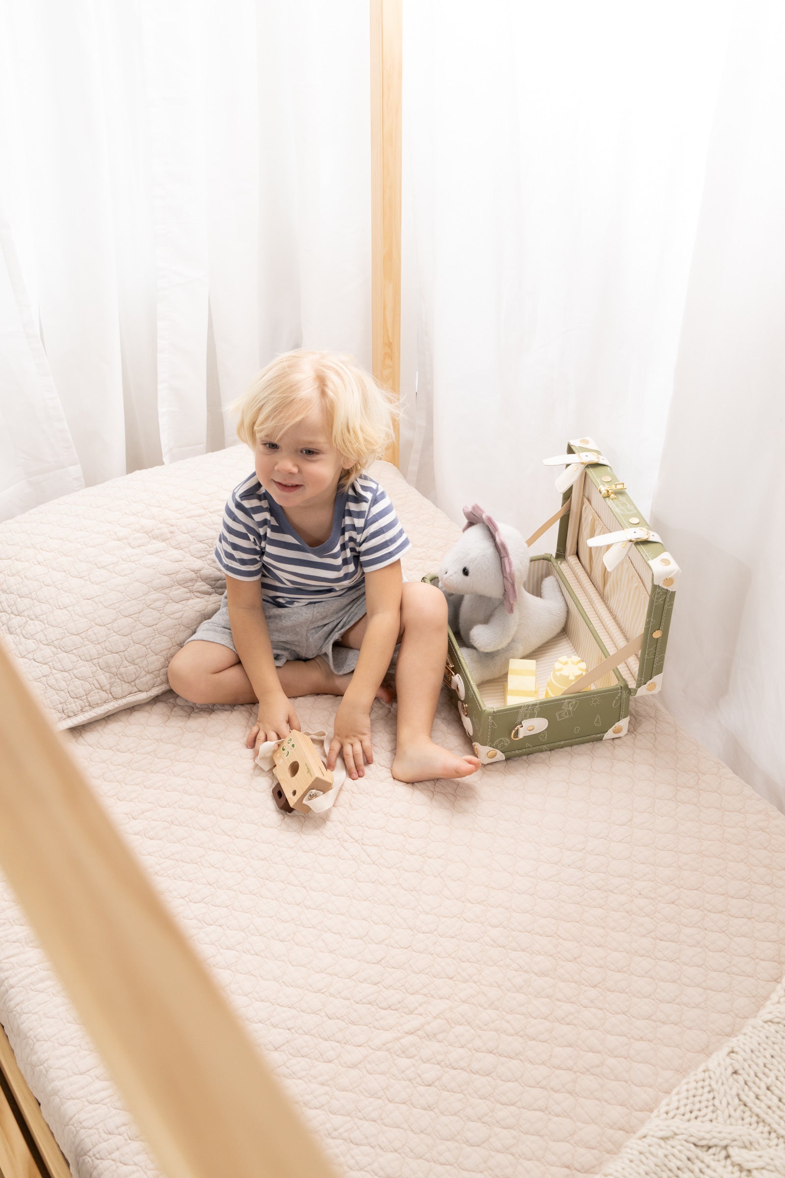 Image of Vegan Leather Play Suitcase - Travel