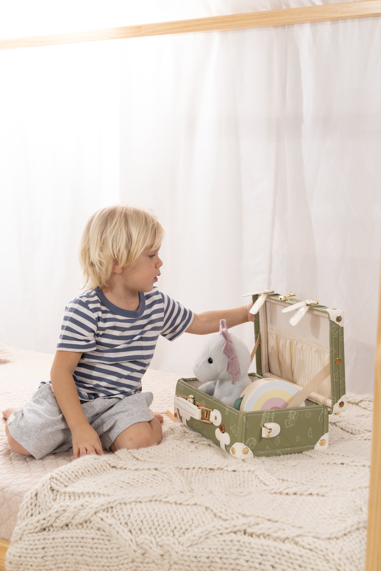 Image of Vegan Leather Play Suitcase - Travel