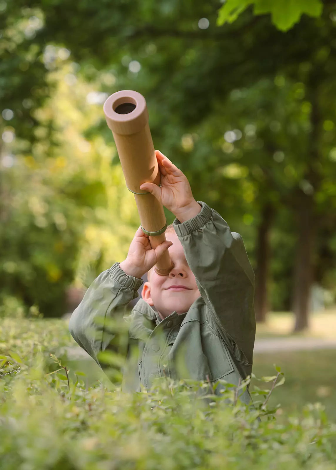 Image of Wooden Handheld Telescope – 20x Zoom