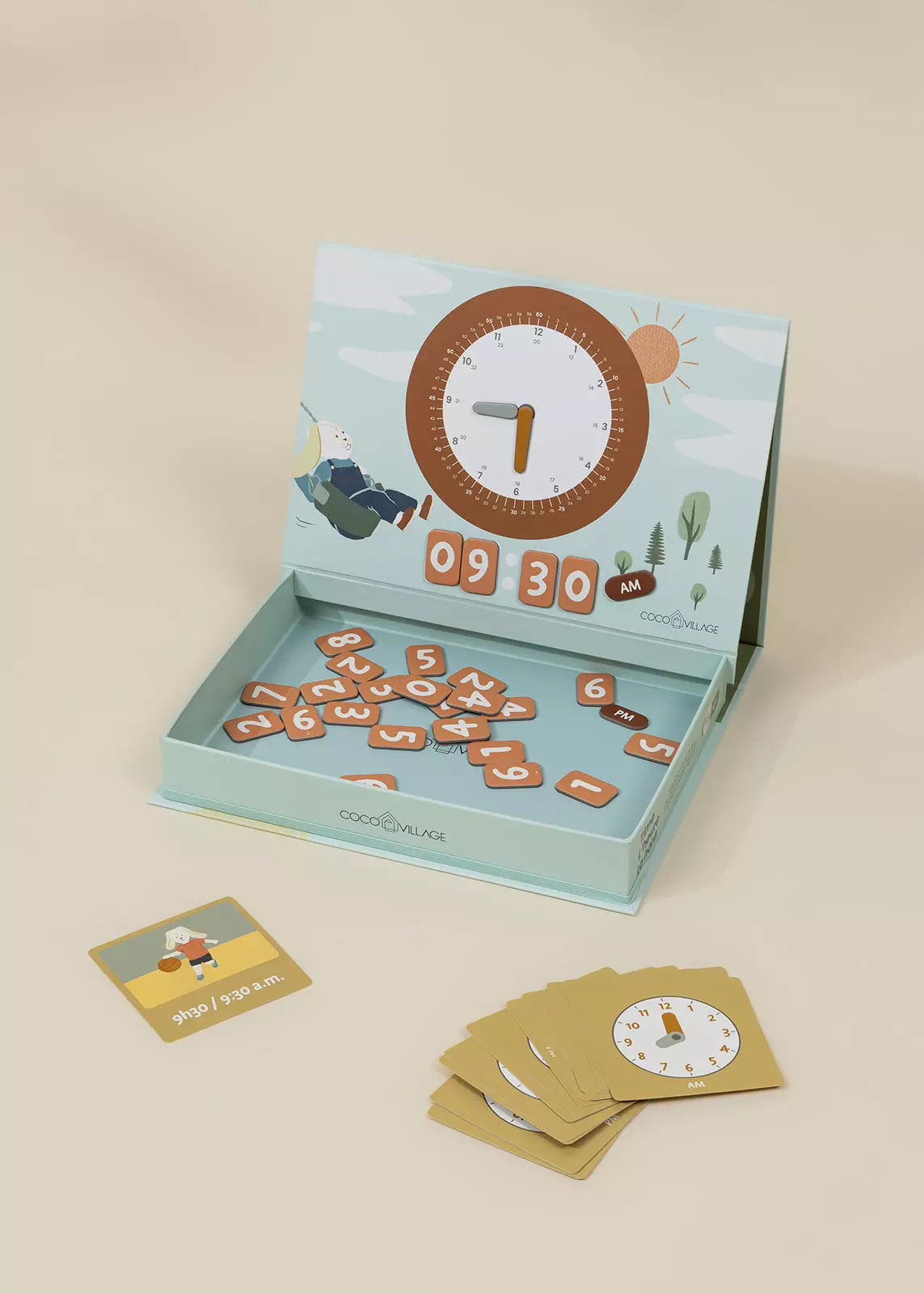 Magnetic Learning Playset – Time