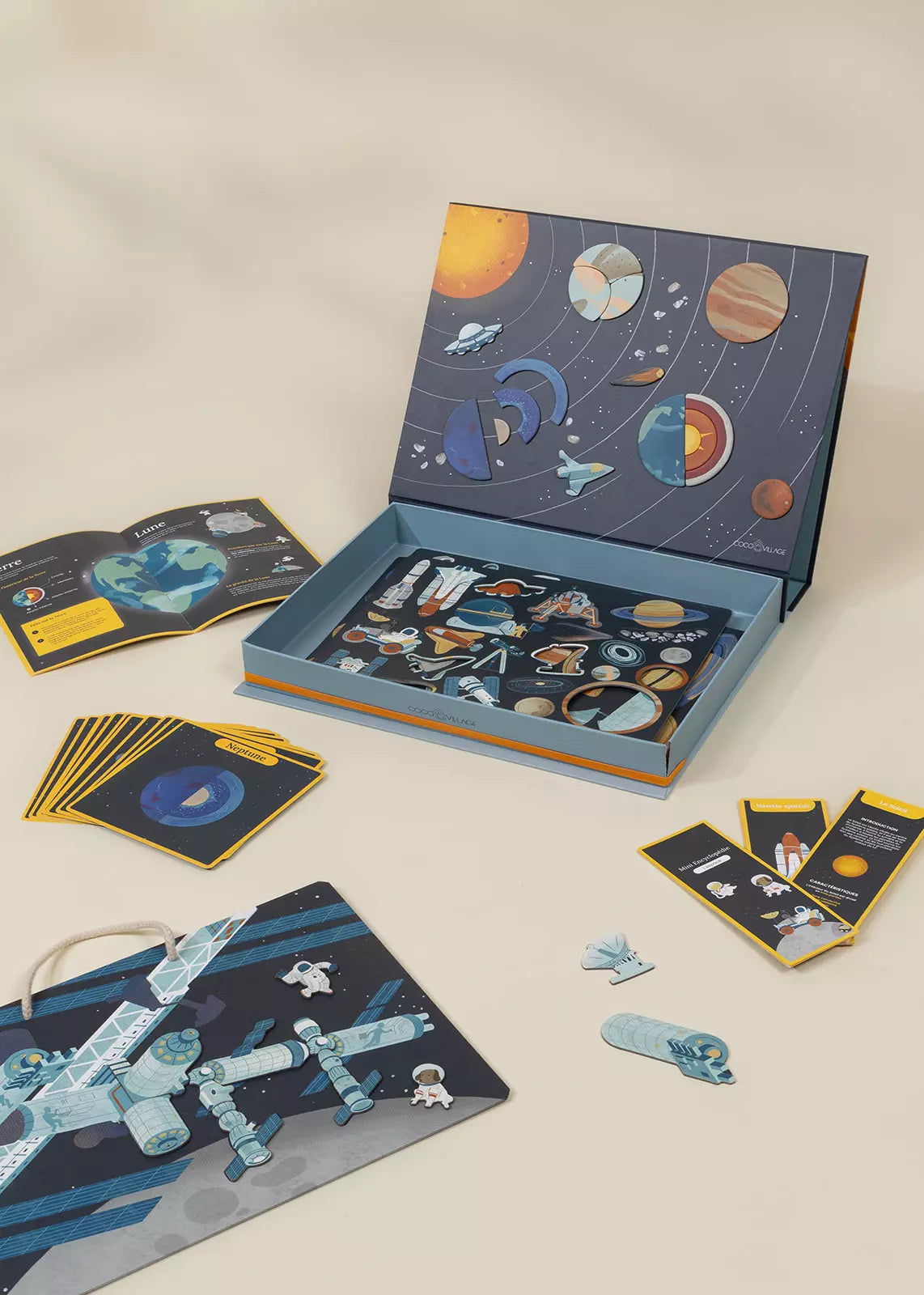 Tableau magnétique interactif – Aventure dans l’espace (version française)