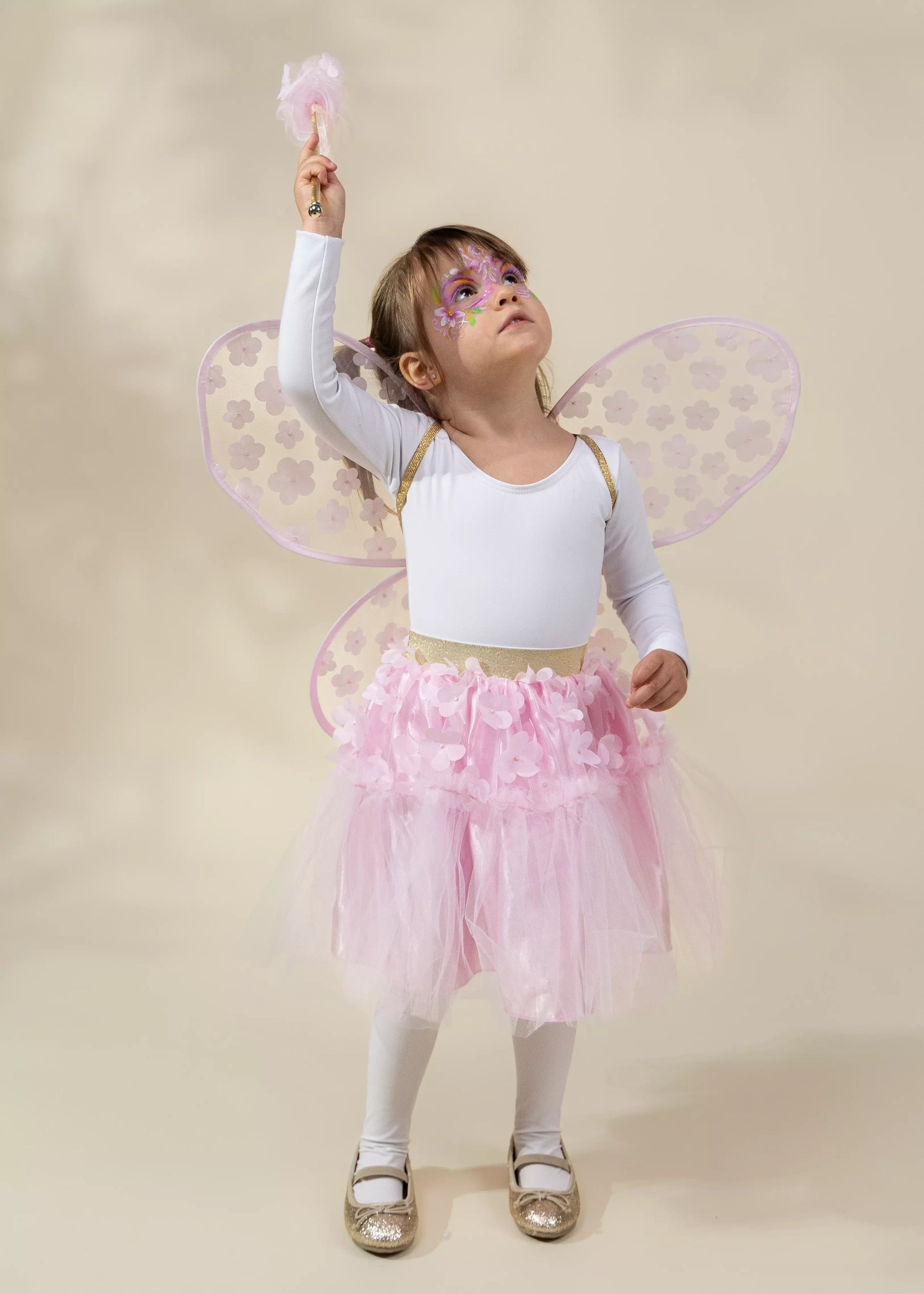 Flower Tutu, Wings & Wand Costume