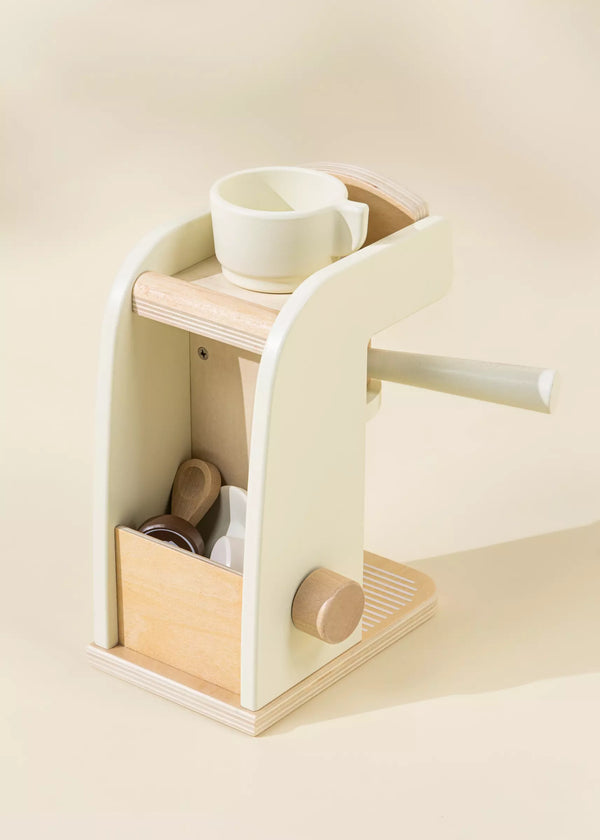 Cafetière et accessoires en bois