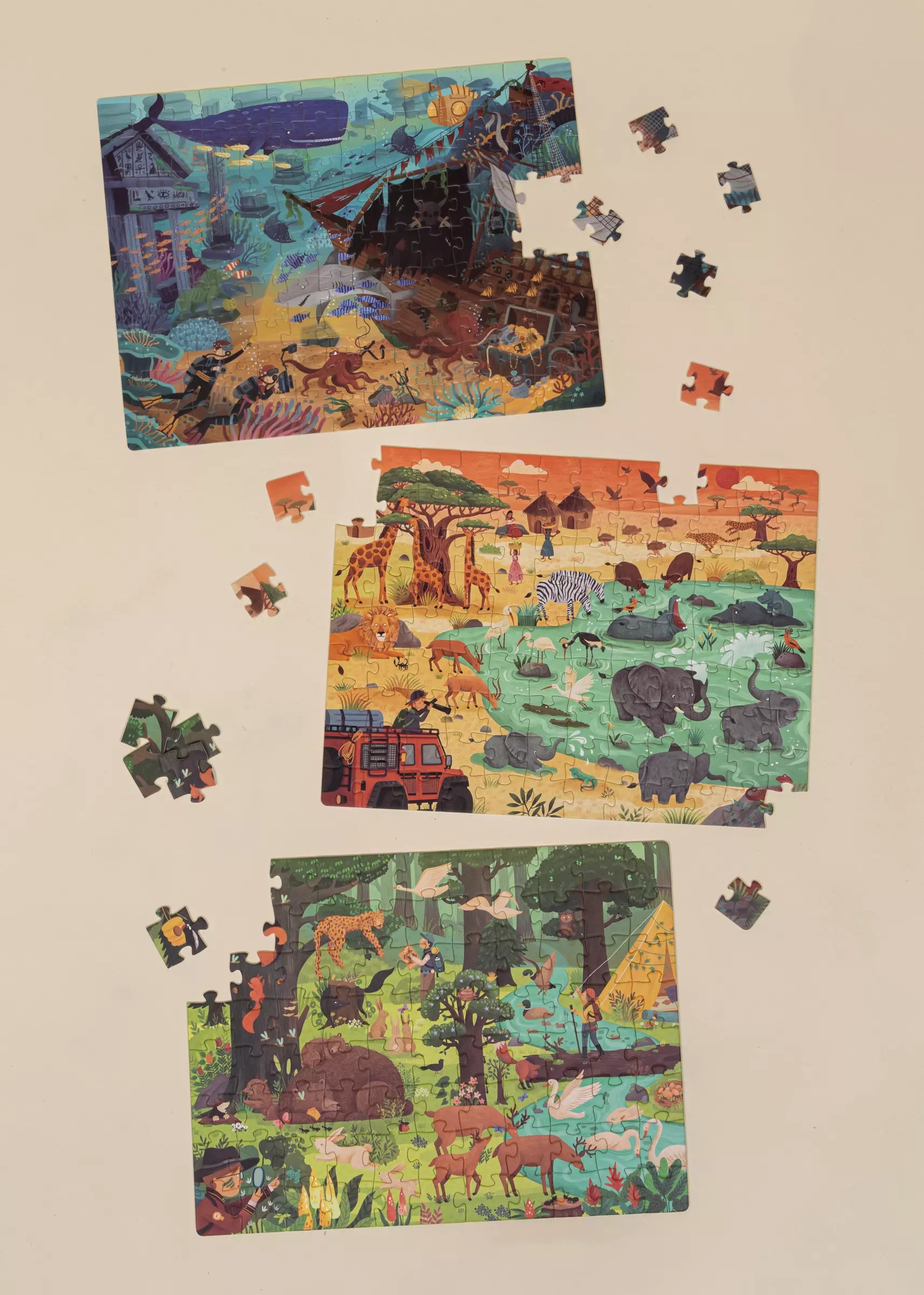 Image of Casse-têtes évolutifs Niveau 5 - Aventure incroyable (3 casses-têtes) 