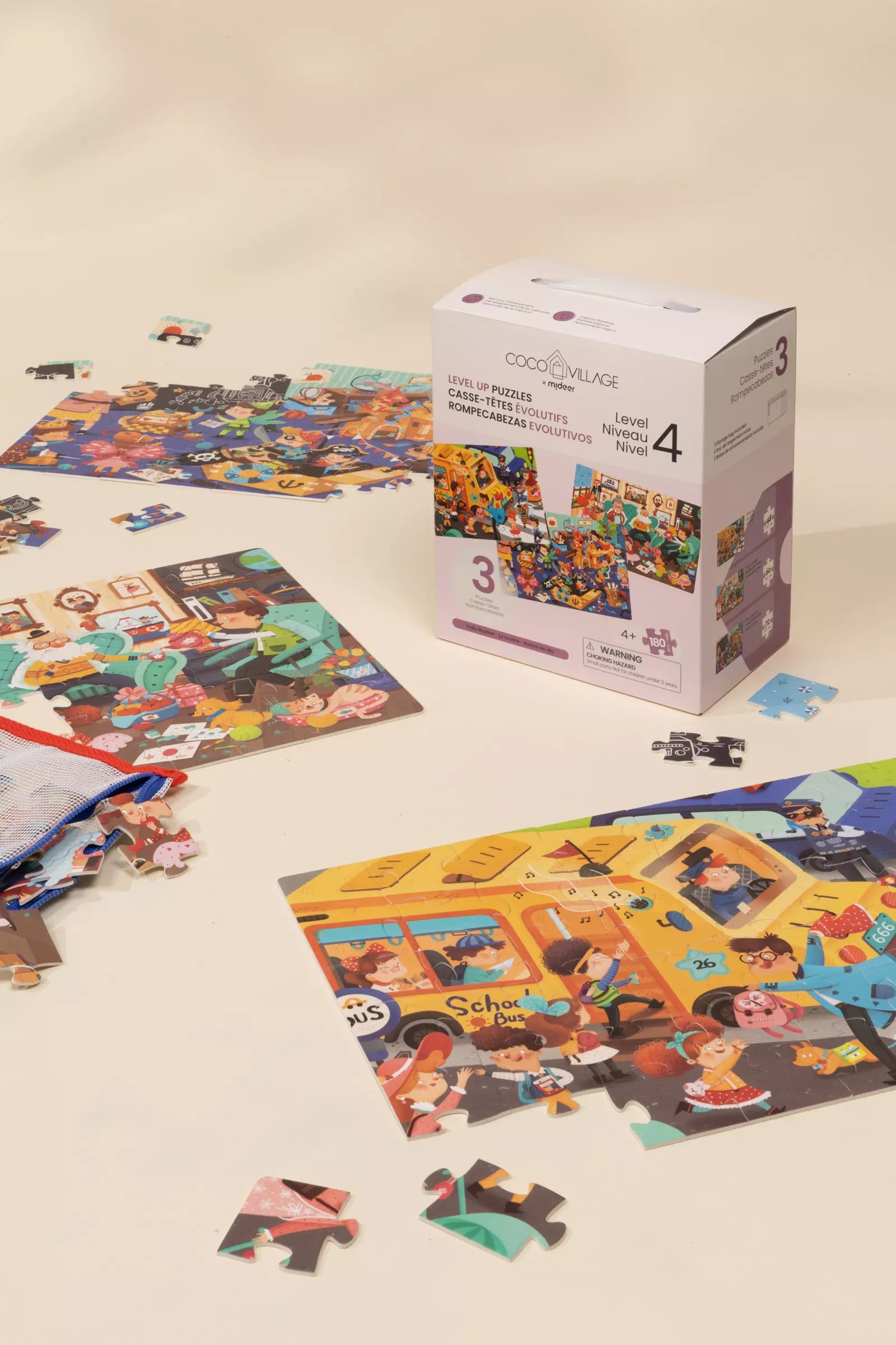 Casse-têtes évolutifs Niveau 4 - La routine (3 casse-têtes) 