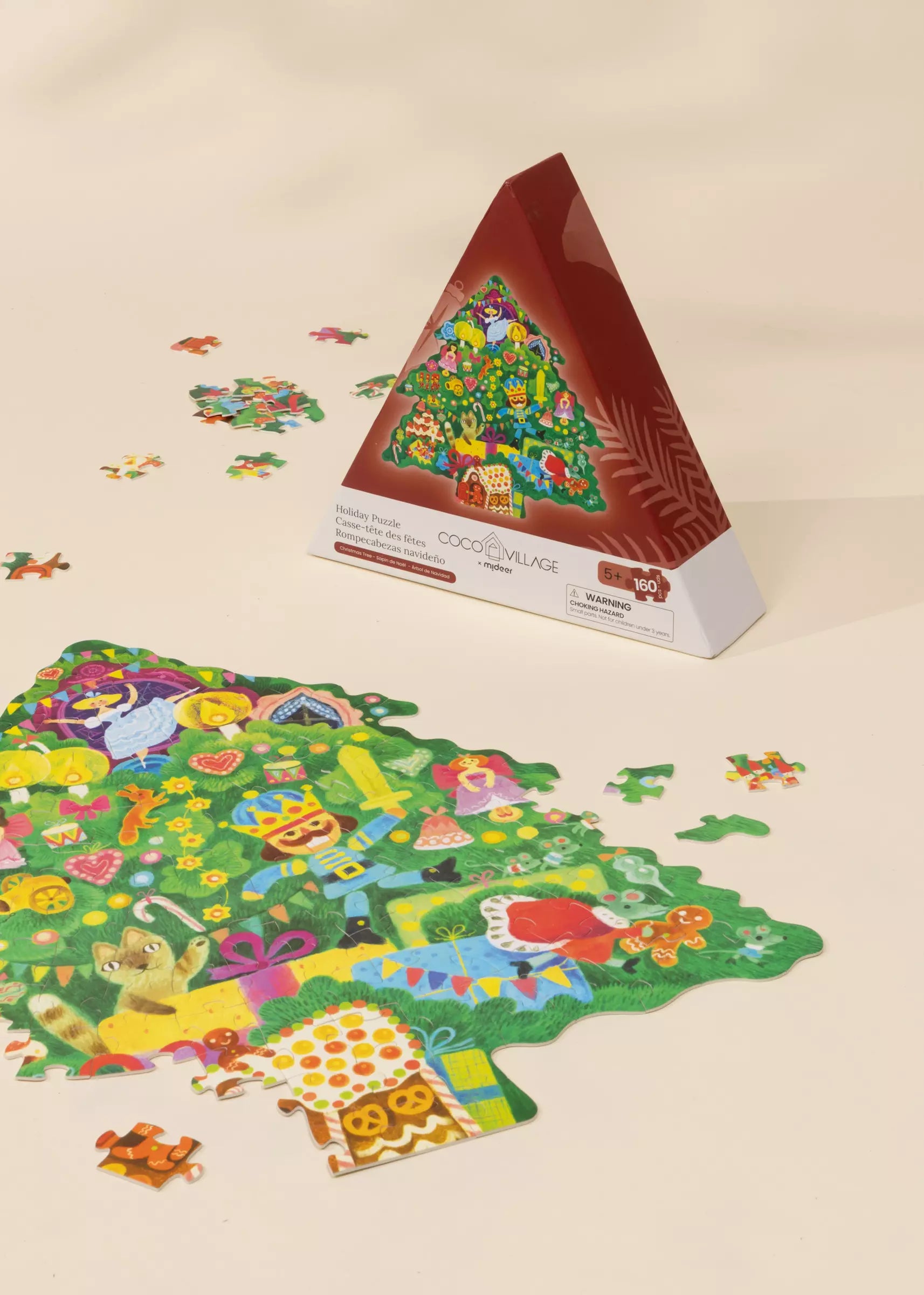 Casse-tête des Fêtes - Sapin de Noël - 160 pièces 