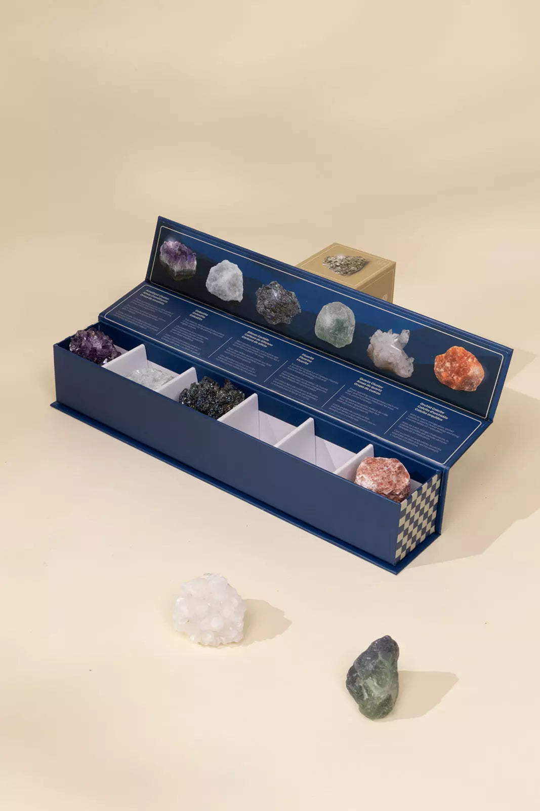 Image of Set of 6 collectible Minerals - Mystic Pebbles