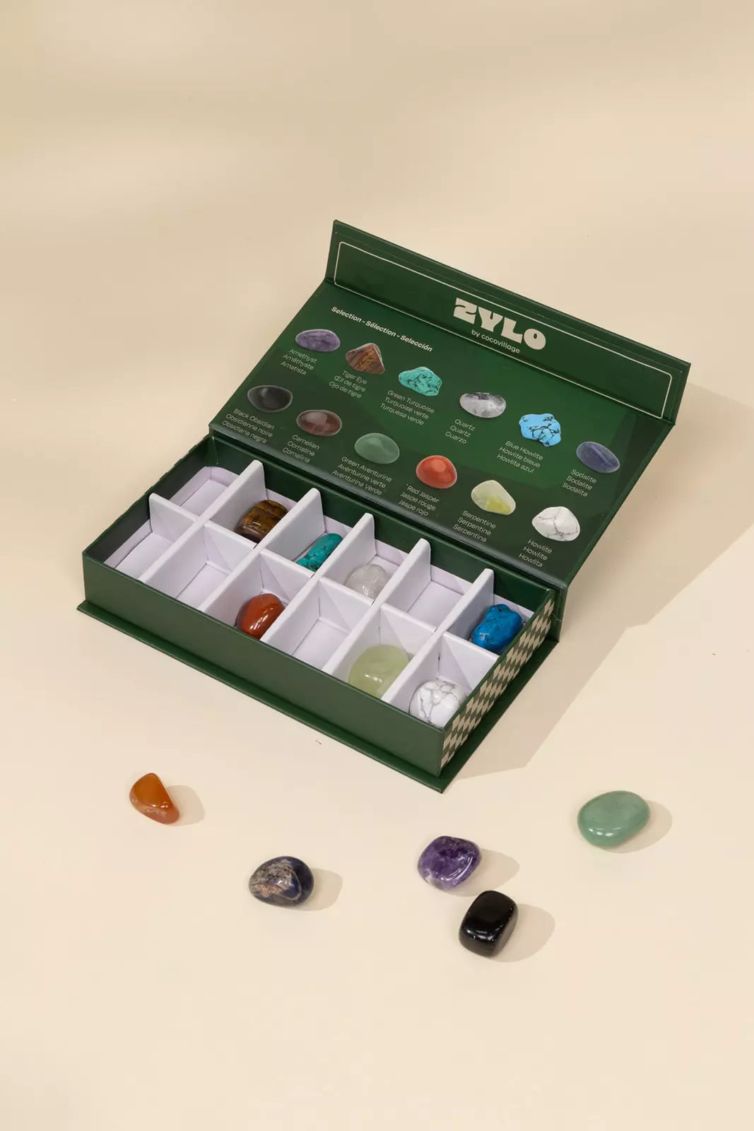 Ensemble de 12 pierres précieuses à collectionner 