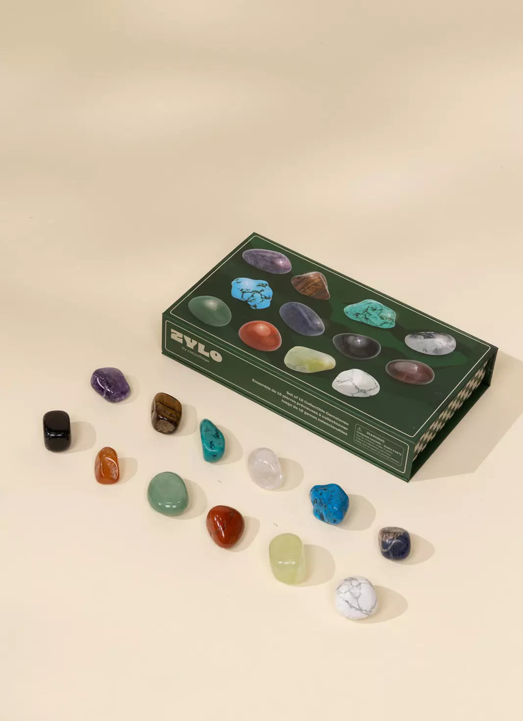 Ensemble de 12 pierres précieuses à collectionner 