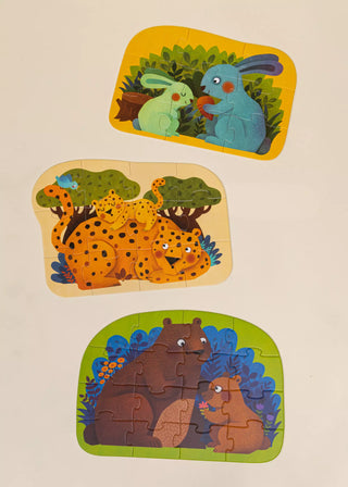 Level Up Puzzles Level 2- Parent & Baby(3 puzzles)