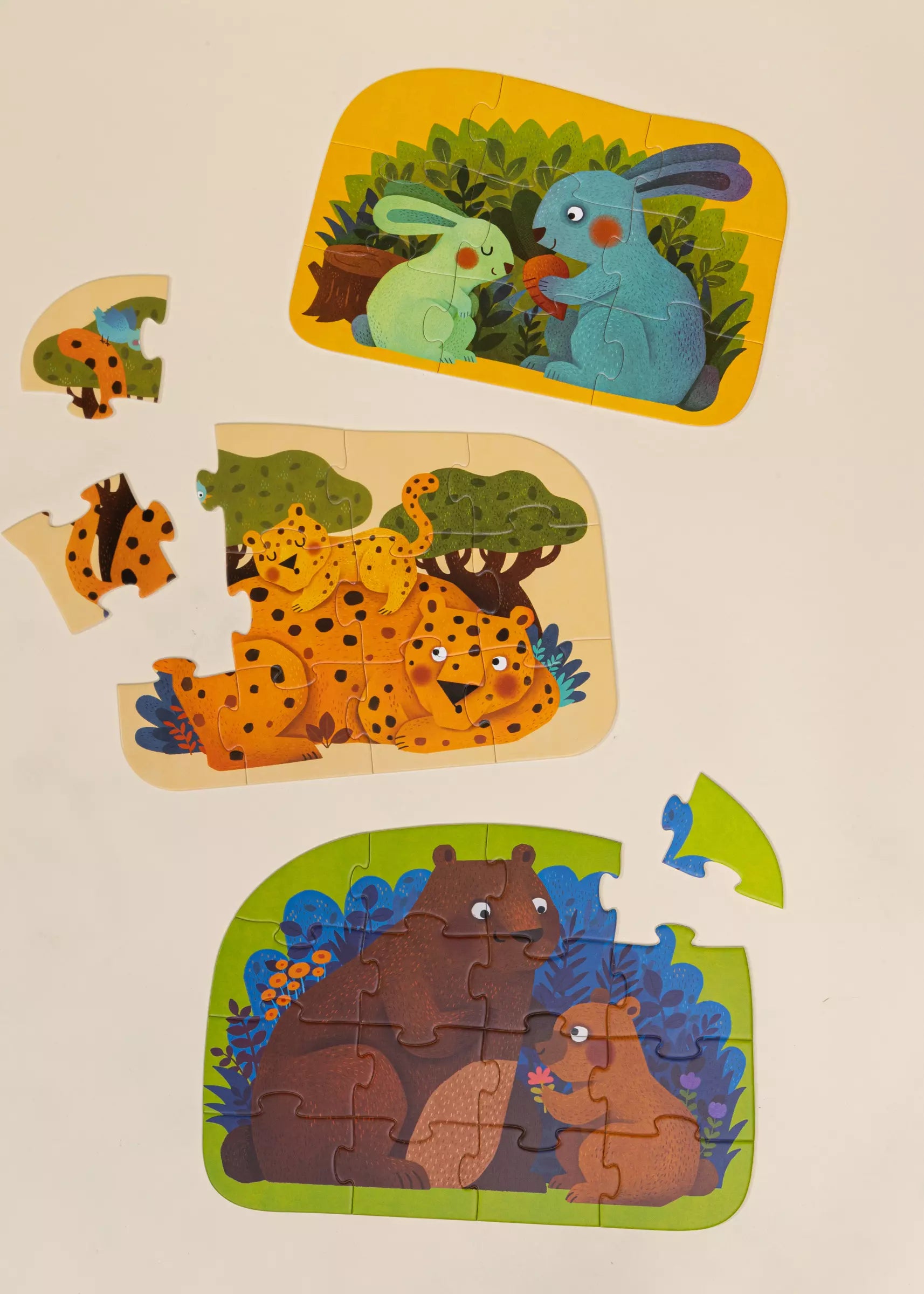 Image of Casse-têtes évolutifs Niveau 2 - Parent & bébé (3 casses-têtes) 