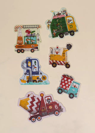 My first Puzzles - Construction Vehicules (6 puzzles)
