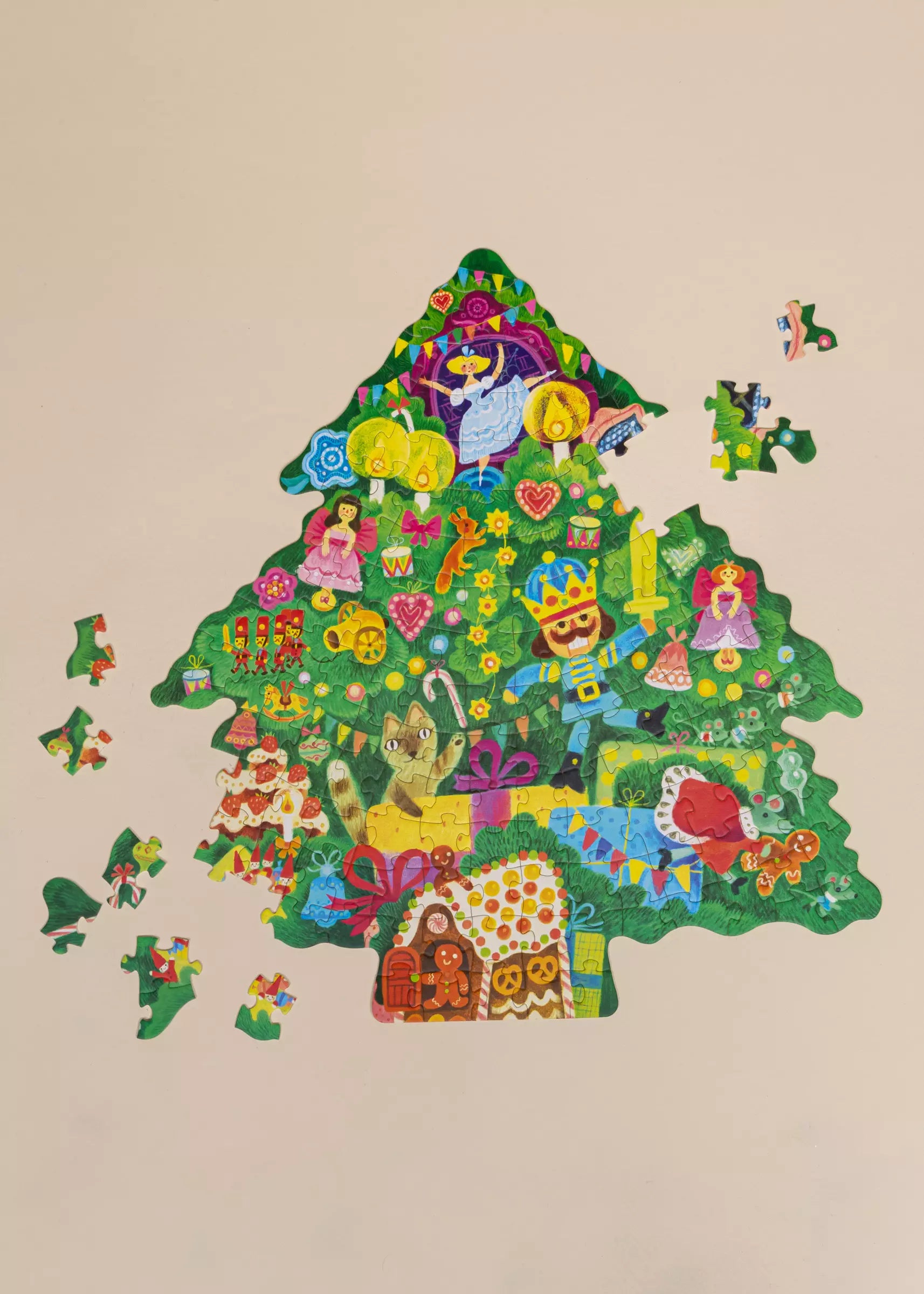 Casse-tête des Fêtes - Sapin de Noël - 160 pièces 