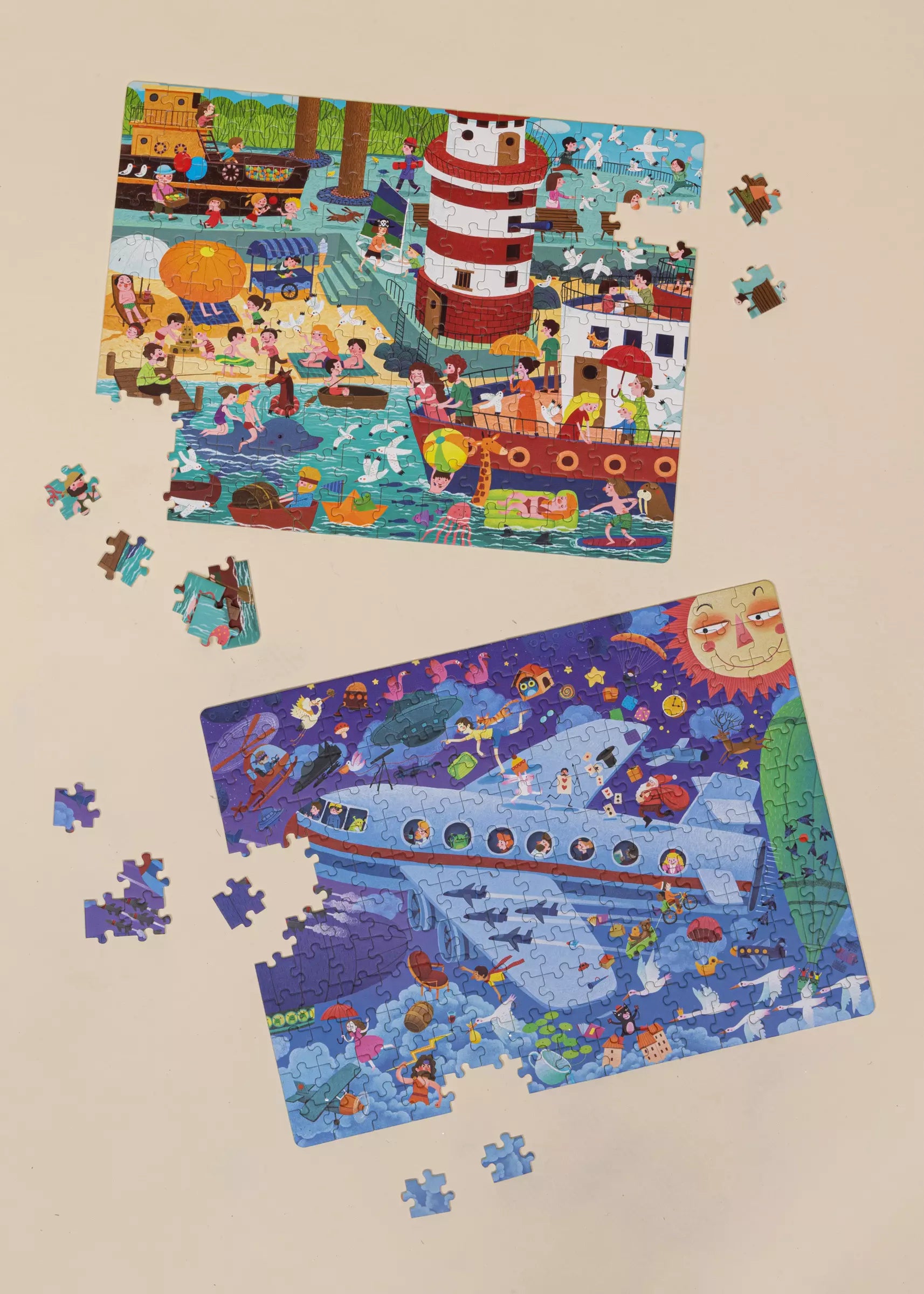 Casse-têtes évolutifs Niveau 6 - Vacances en famille (2 casse-têtes) 