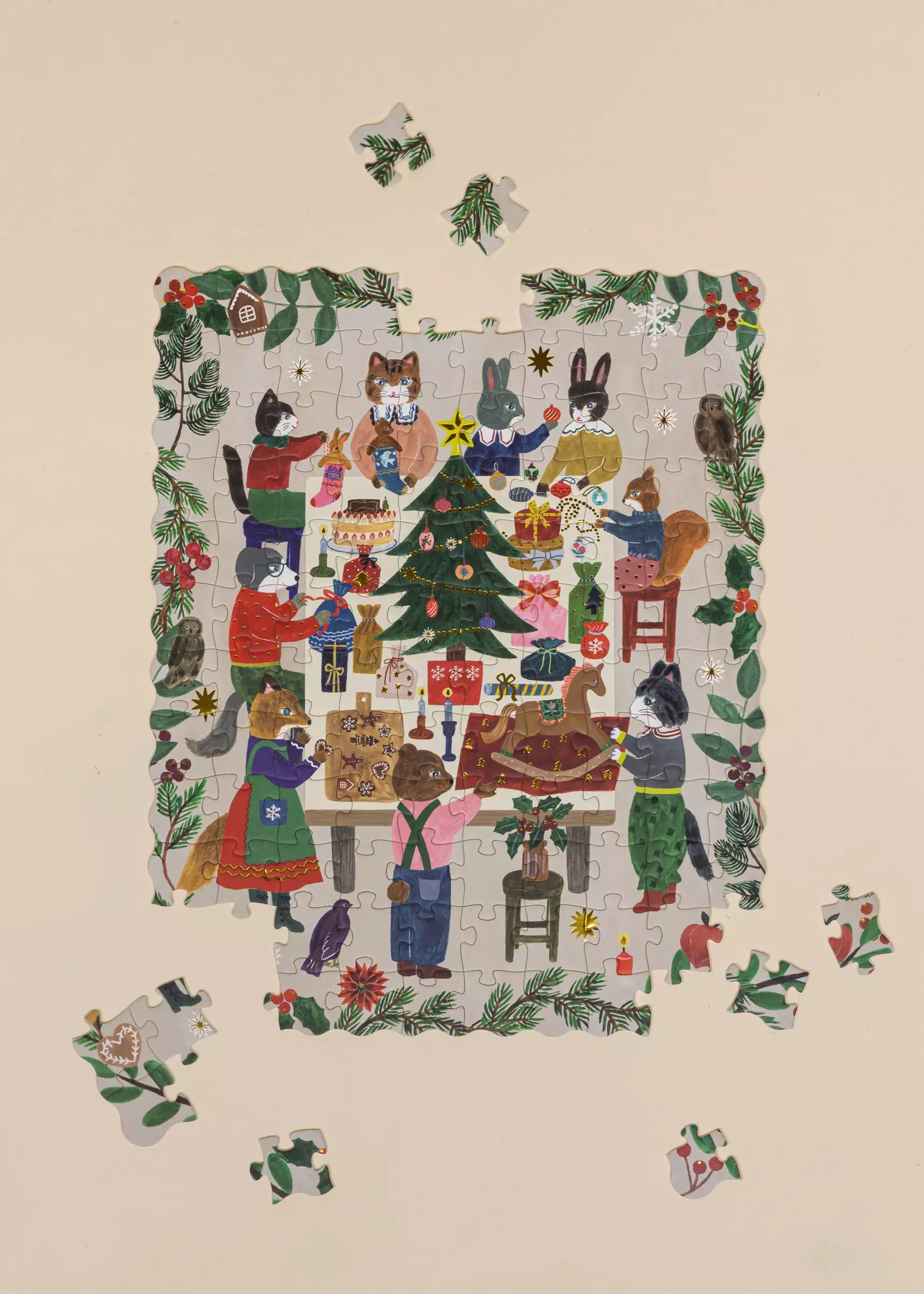 Casse-tête des Fêtes - Échange de cadeaux - 120 pièces 