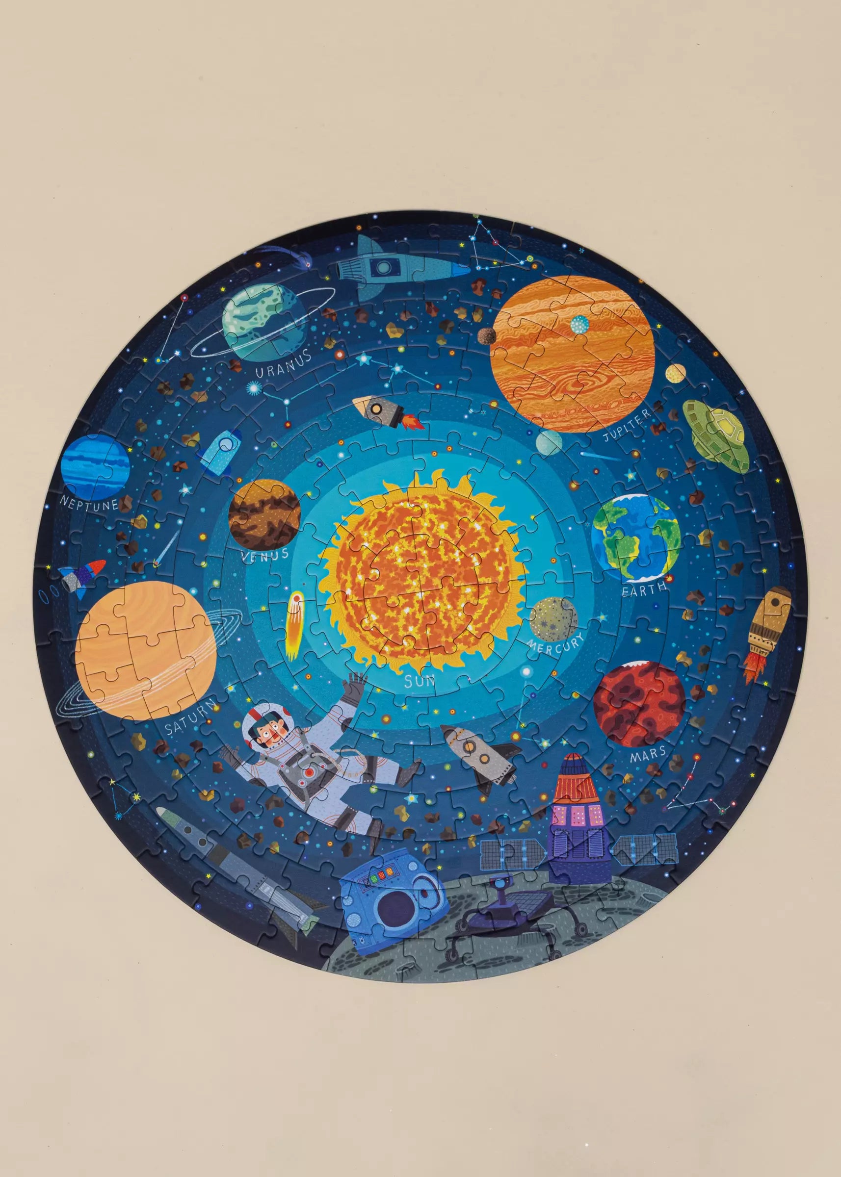 Round Puzzle - Galaxy Exploration - 150pcs
