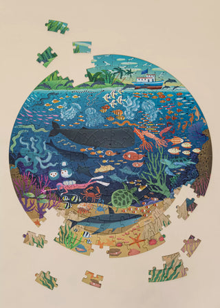 Round Puzzle - Ocean Exploration - 150pcs