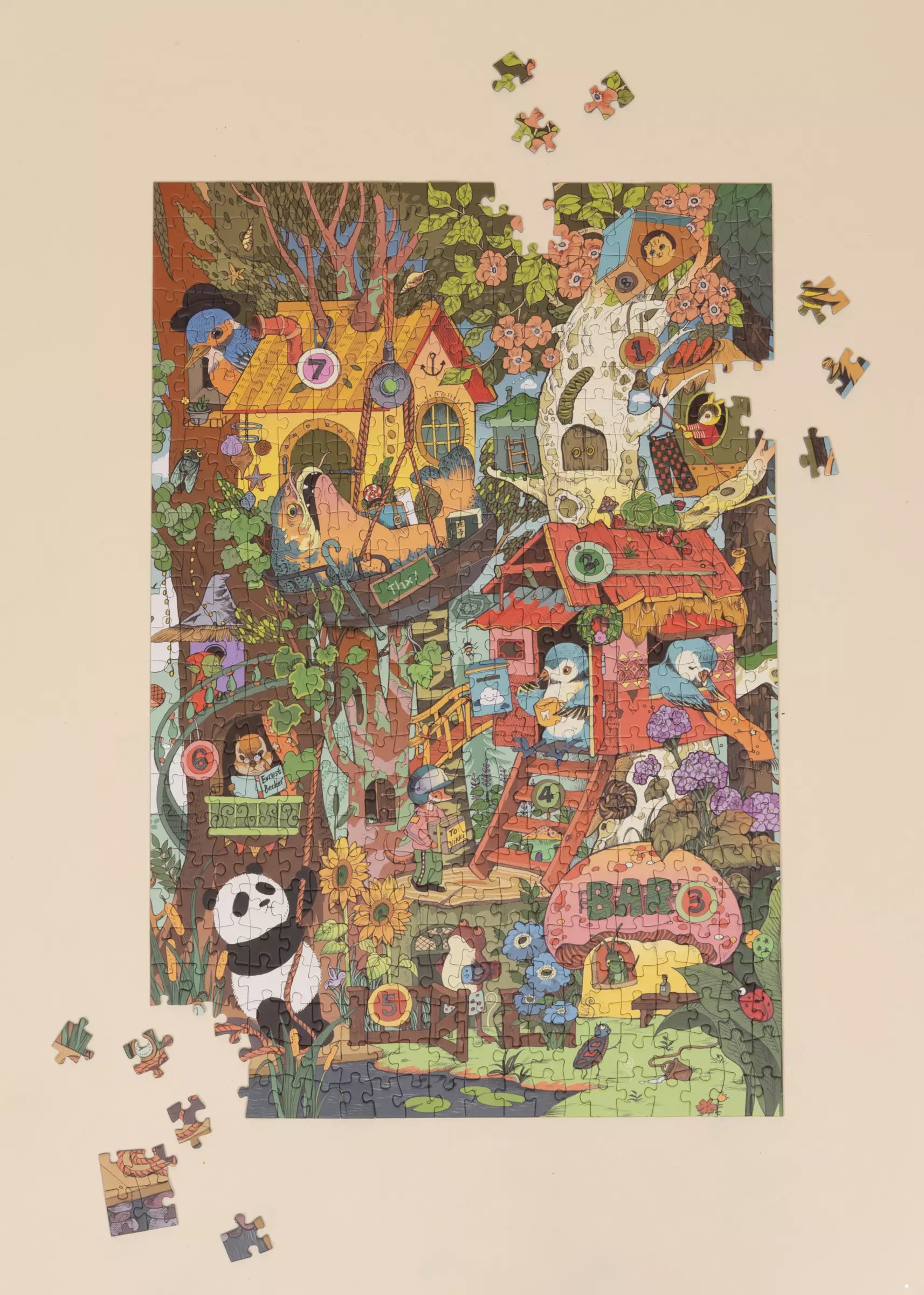 Casse-tête Artiste - Maison dans l'arbre - 500 pièces 