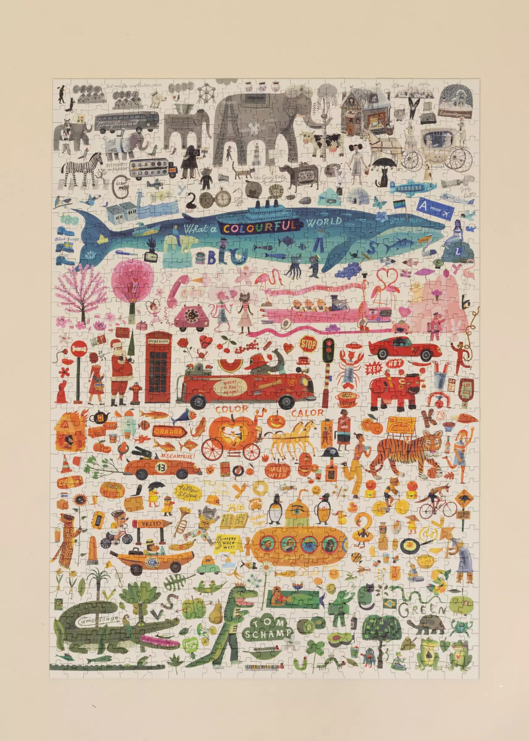 Casse-tête Artiste - Monde coloré - 1000 pièces 