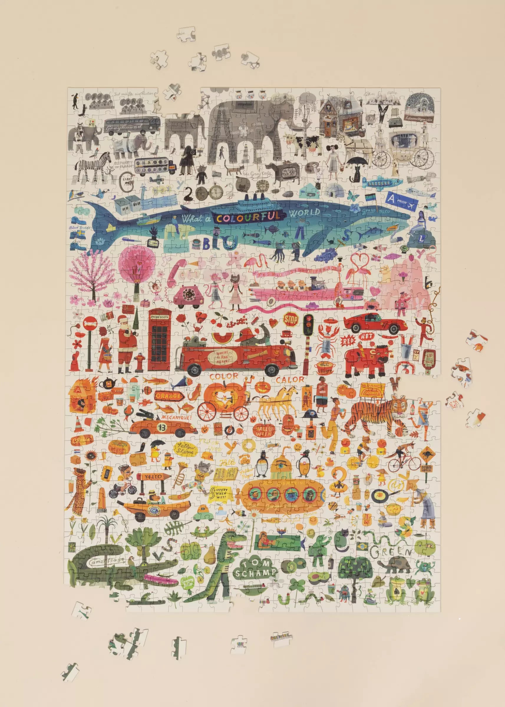 Image of Casse-tête Artiste - Monde coloré - 1000 pièces 