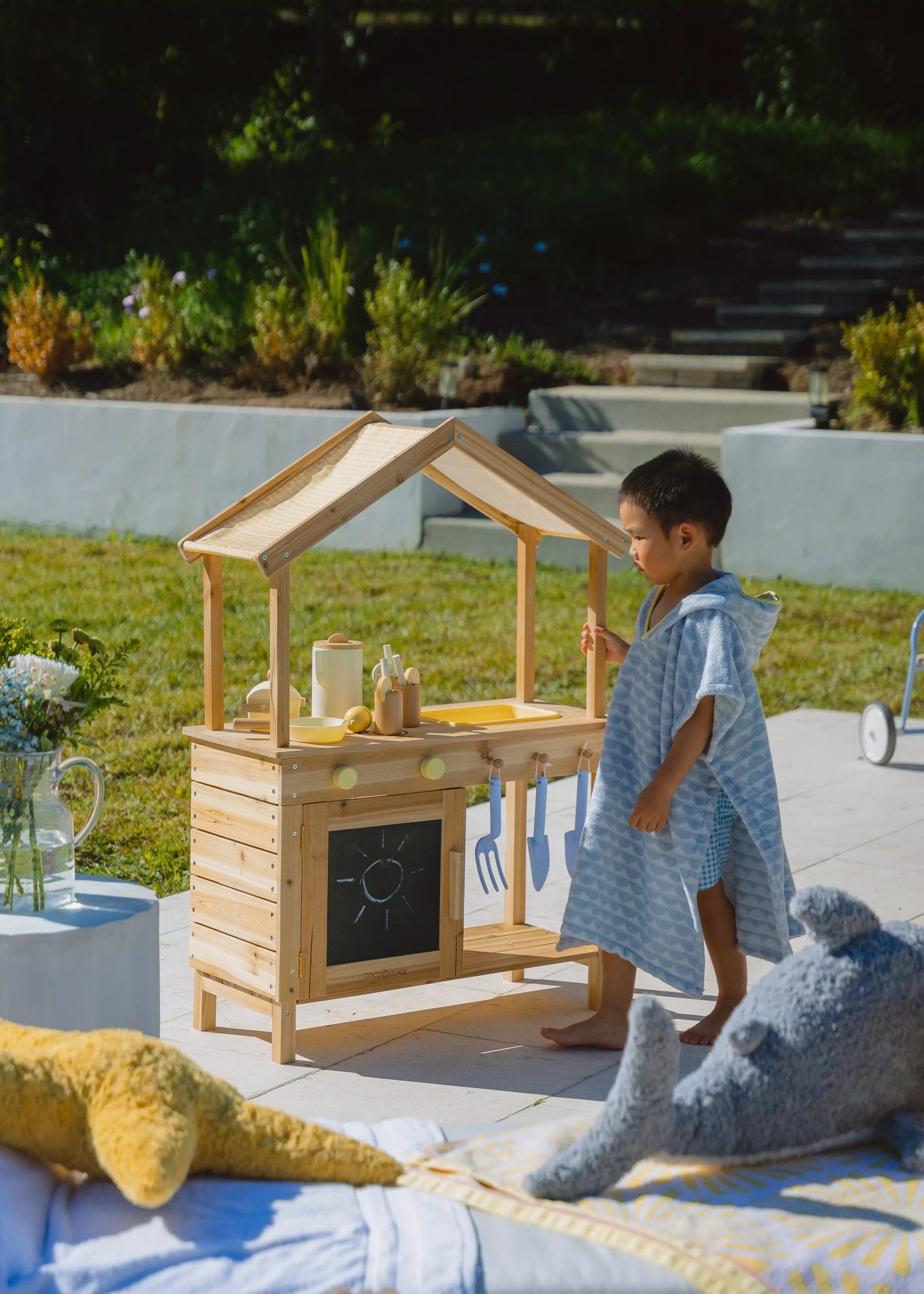Cuisinière de jeu d’extérieur en bois 
