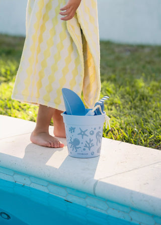 Seau de plage en silicone et accessoires (3 pièces) - Sous l'eau