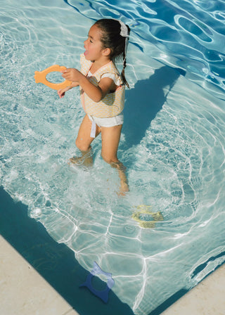 Ensemble de 6 anneaux de plongée en silicone pour la piscine - Océan