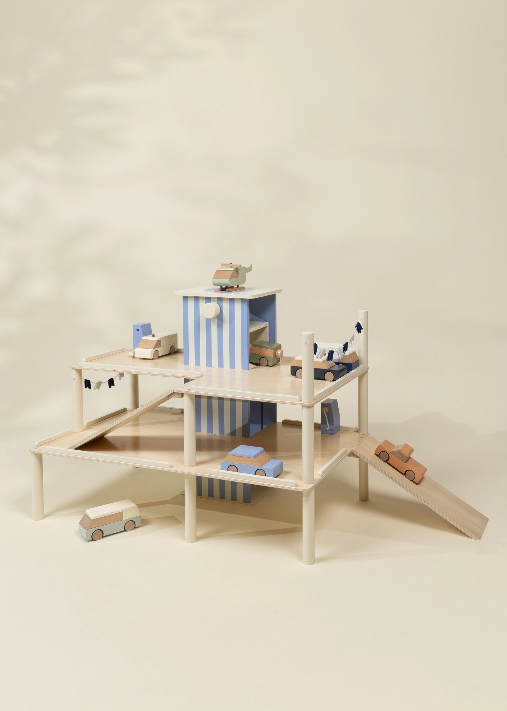Oversized Wooden Parking Garage Playset