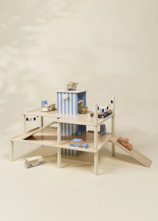 Oversized Wooden Parking Garage Playset