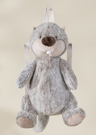 Sac à dos en peluche loutre