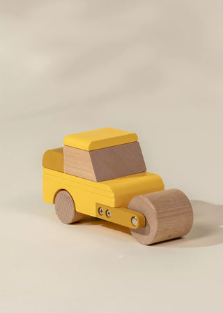  Véhicule de construction en bois – Rouleau compacteur 