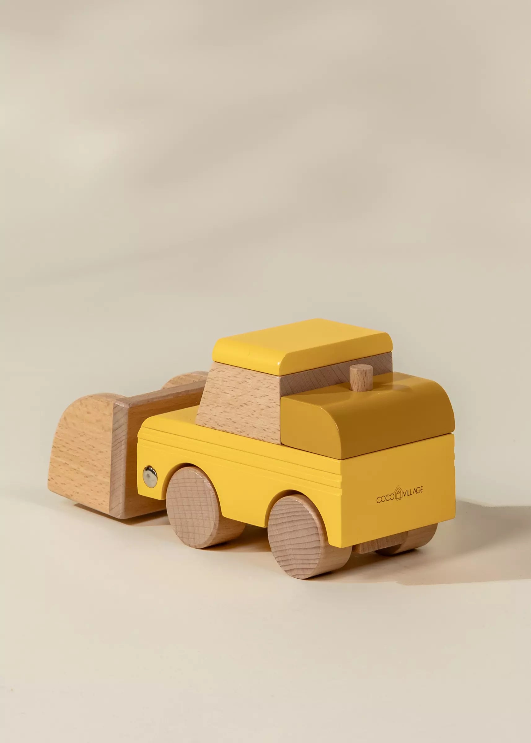 Image of Wooden Construction Vehicle - Bulldozer