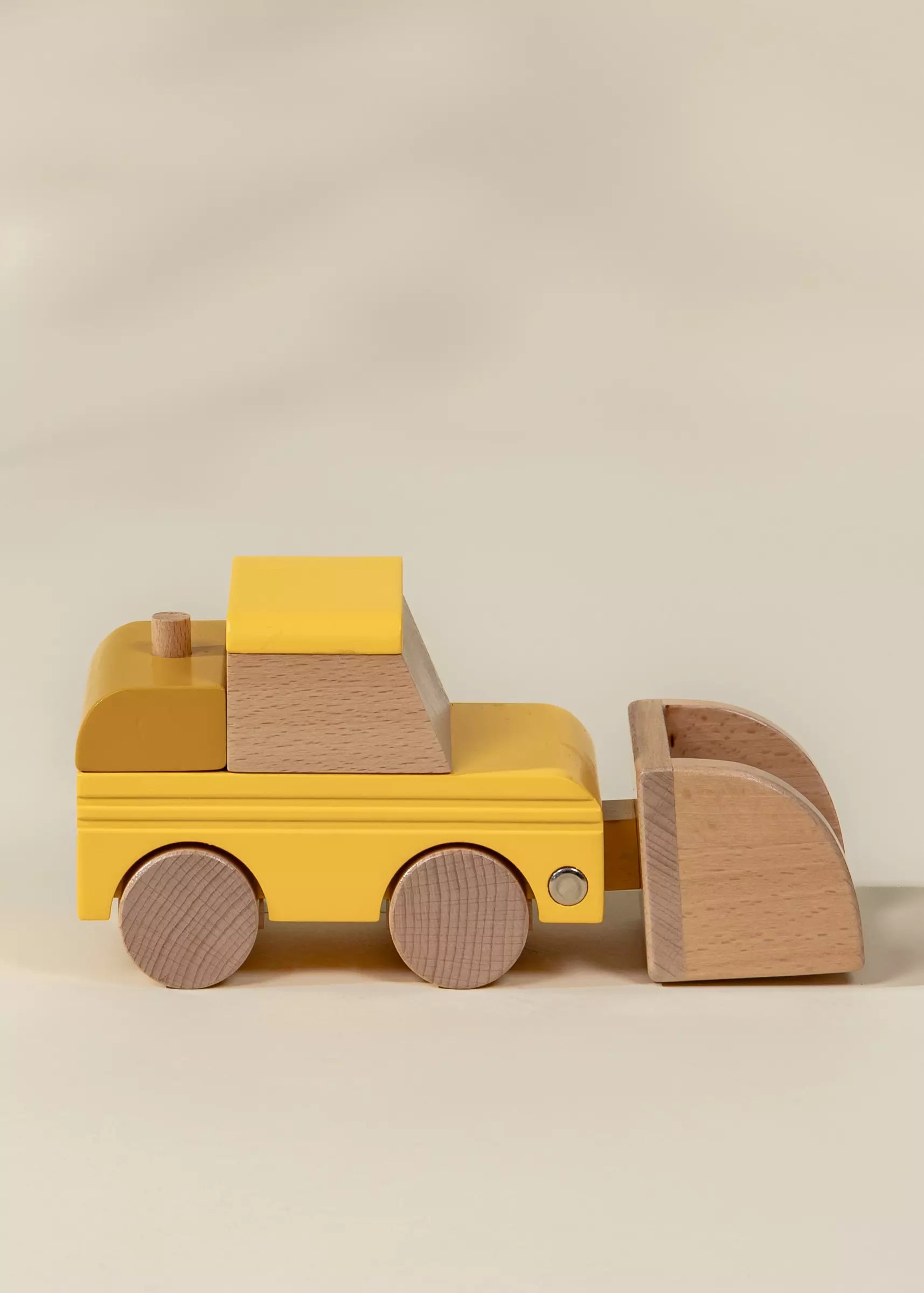 Image of Wooden Construction Vehicle - Bulldozer