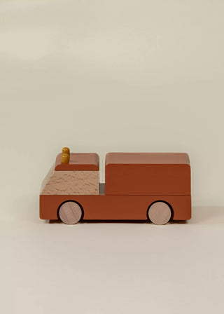 Véhicule en bois – Camion de pompiers 