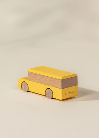 Véhicule en bois – Autobus scolaire 