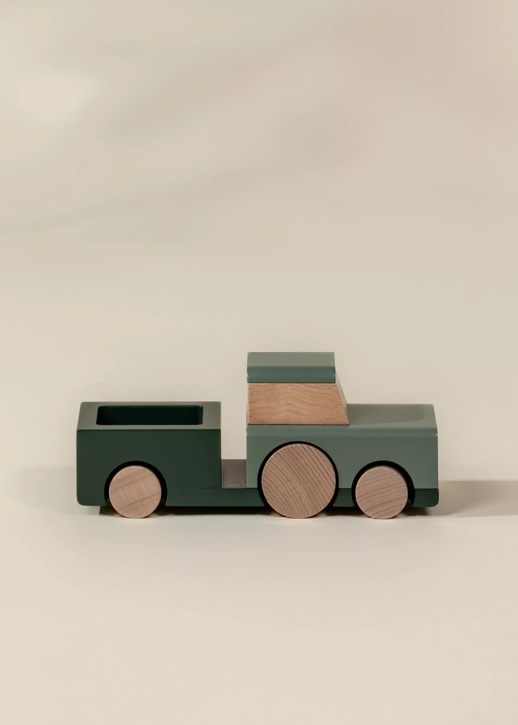 Image of Wooden Vehicle - Farm Tractor