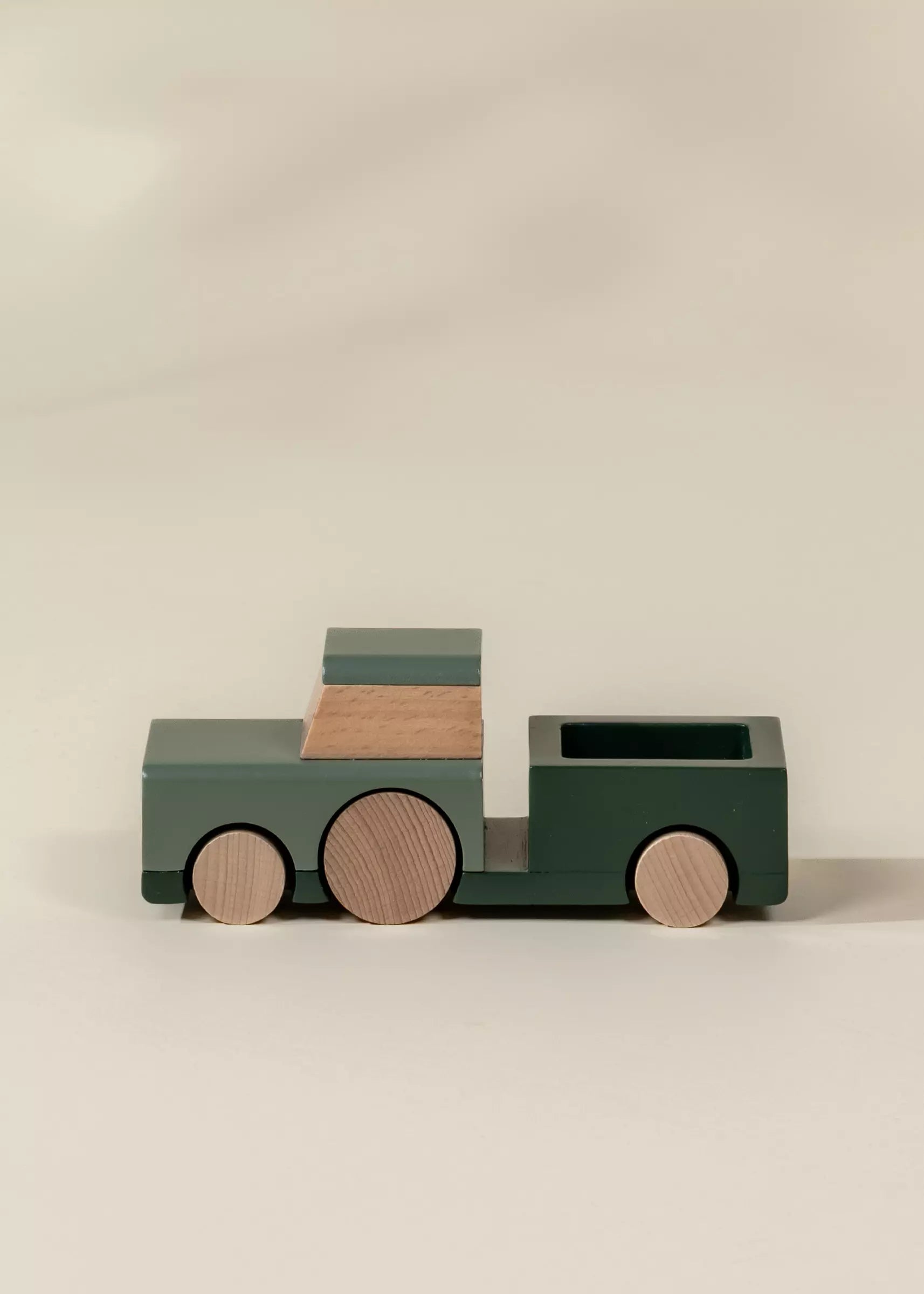 Image of Wooden Vehicle - Farm Tractor
