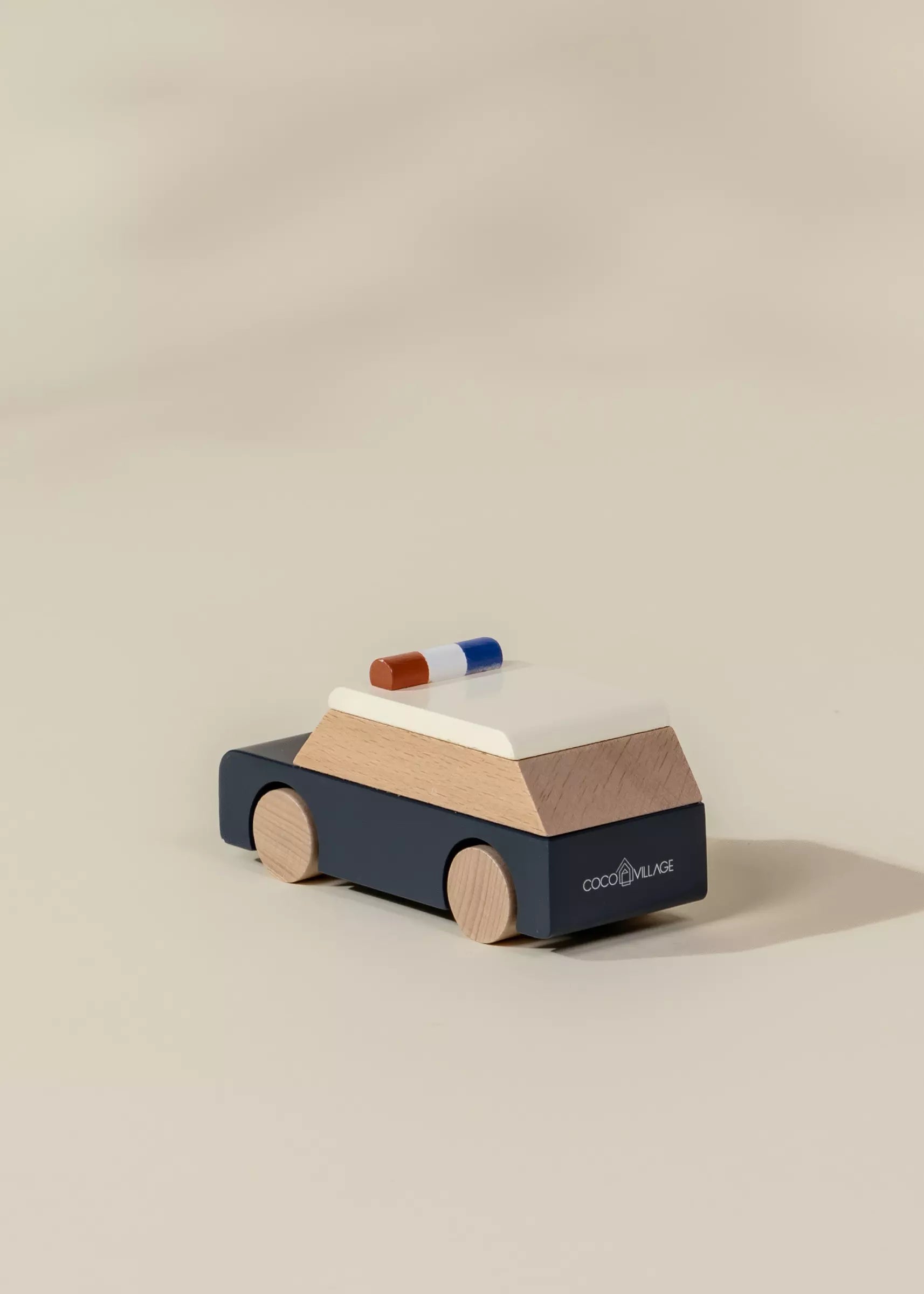 Image of Wooden Vehicle - Police Car