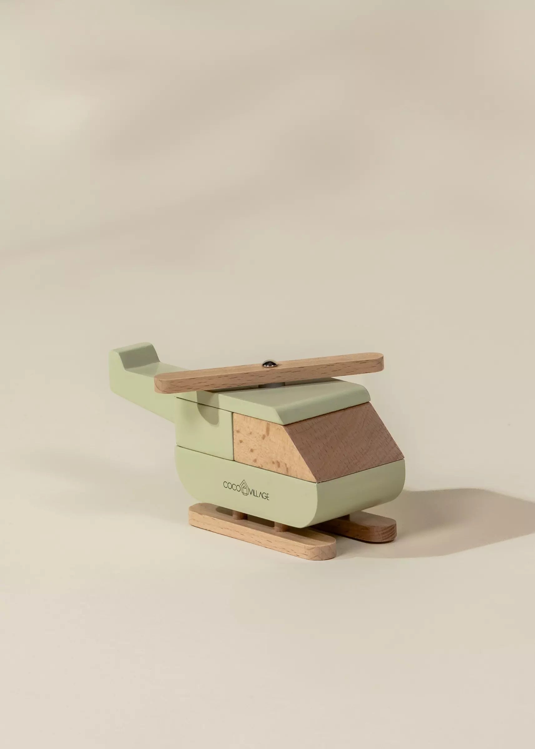 Image of Wooden Vehicle - Helicopter