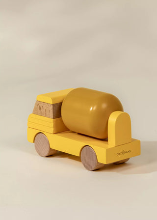 Véhicule de construction en bois – Camion-toupie 