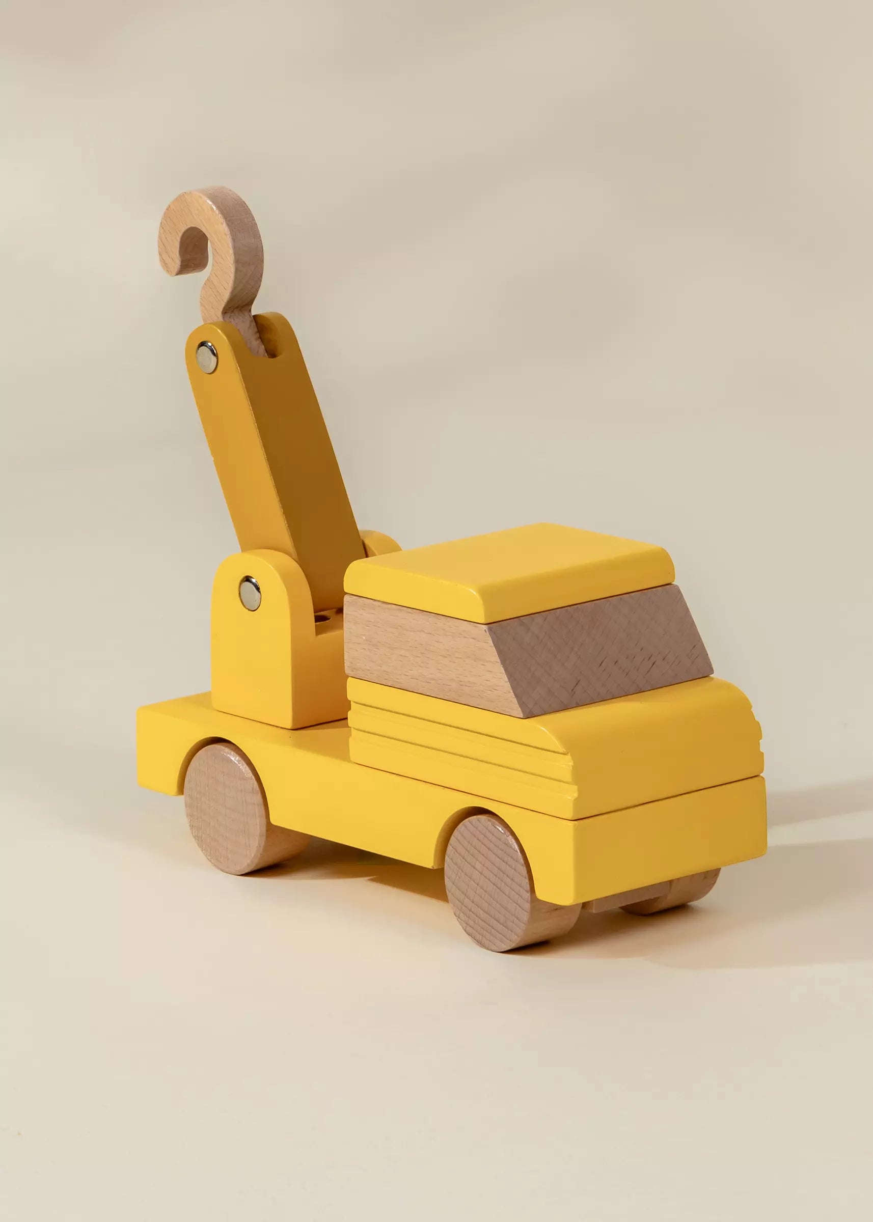 Image of Wooden Construction Vehicle - Tow Truck