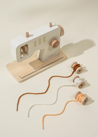 Ensemble de jeu de machine à coudre en bois